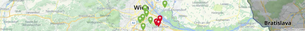 Map view for Pharmacies emergency services nearby Albern (1110 - Simmering, Wien)